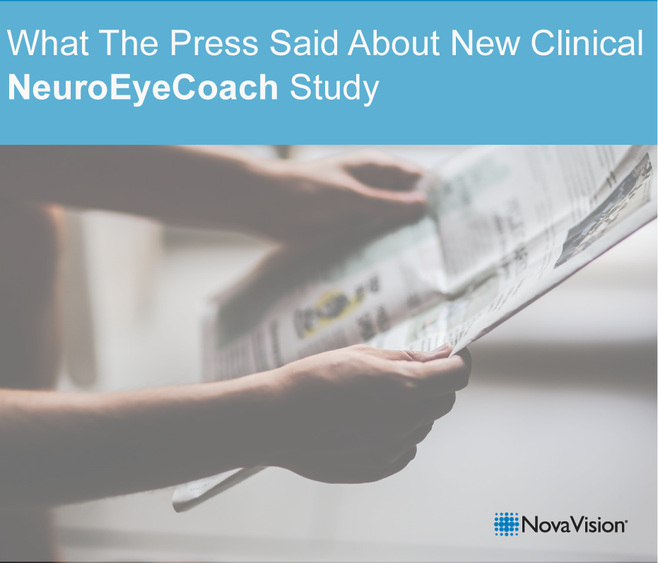 What The Press Said About New Clinical NeuroEyeCoach Study