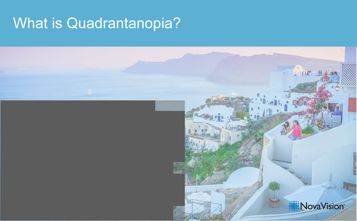 What is Quadrantanopia?